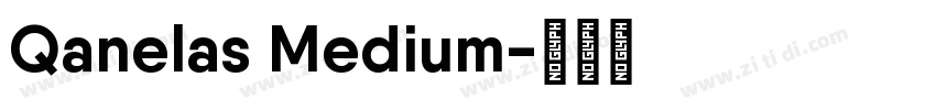 Qanelas Medium字体转换
